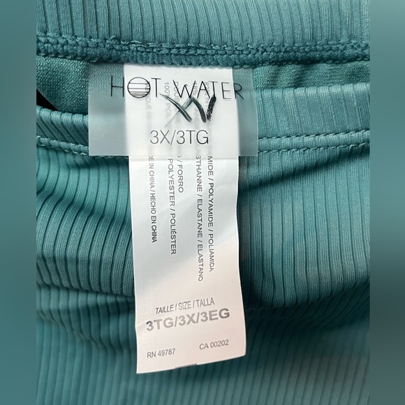 Hot Water Women High Waist High Leg Ribbed Bikini Bottom. - Picture 5 of 5